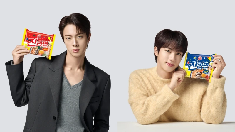 BTS-JIN攜手韓國不倒翁！帥氣廣告、限定包裝來了，ARMY們準備手刀搶購