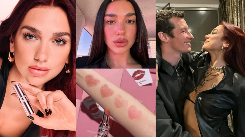 YSL BEAUTY神助攻！Dua Lipa收割愛情，與演員男友Callum Turner喜事將近！一抹【情挑誘光系列唇膏】#戀愛裸粉色選，譜出戀愛必勝三部曲！