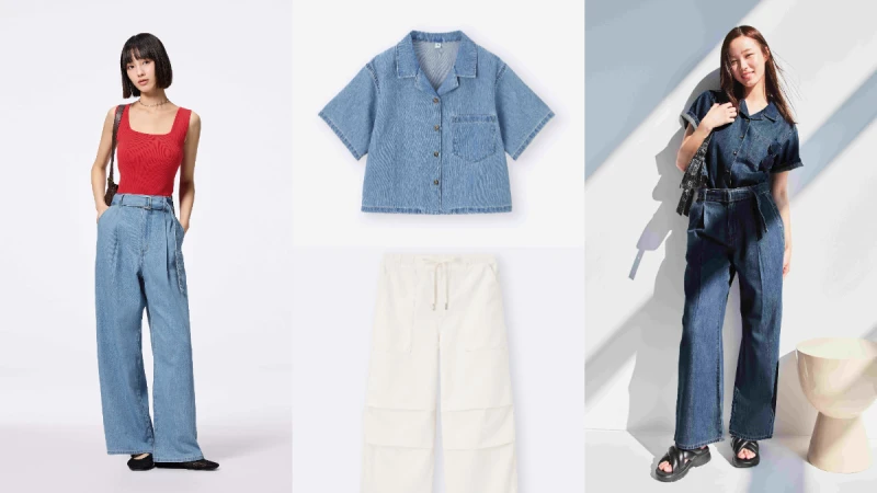 小個子女孩也能擁有大長腿！Threads 上爆紅 GU「Light Denim輕型牛仔系列」，穿搭技巧、單品資訊一次看