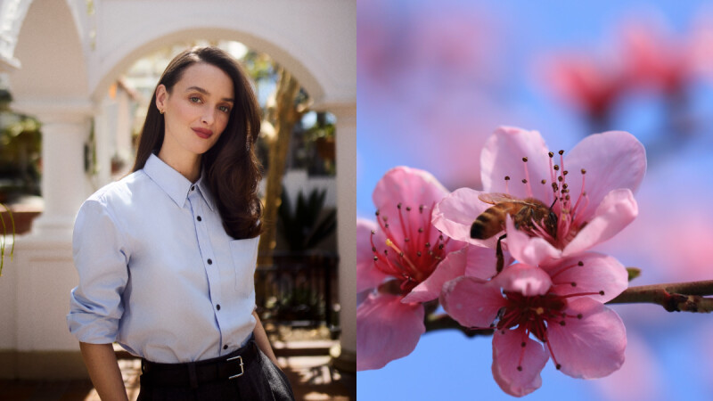 影壇精靈-夏洛特．勒彭 Charlotte Le Bon，與嬌蘭攜手守護大自然「蜂」華