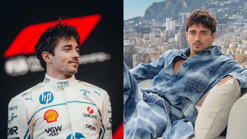 F1天菜賽車手Charles Leclerc帥到法拉利為他推出專屬服裝聯名！脫下賽車服的模樣更令人心動