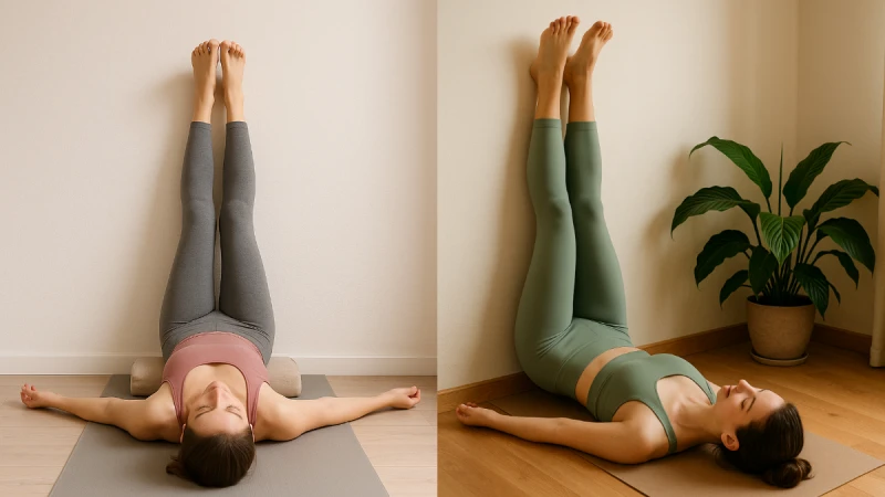 懶人倒立「倒腿式瑜珈」怎麼練？一週訓練計畫緩解腿部浮腫還能消除疲勞安神助眠，5步驟練起來