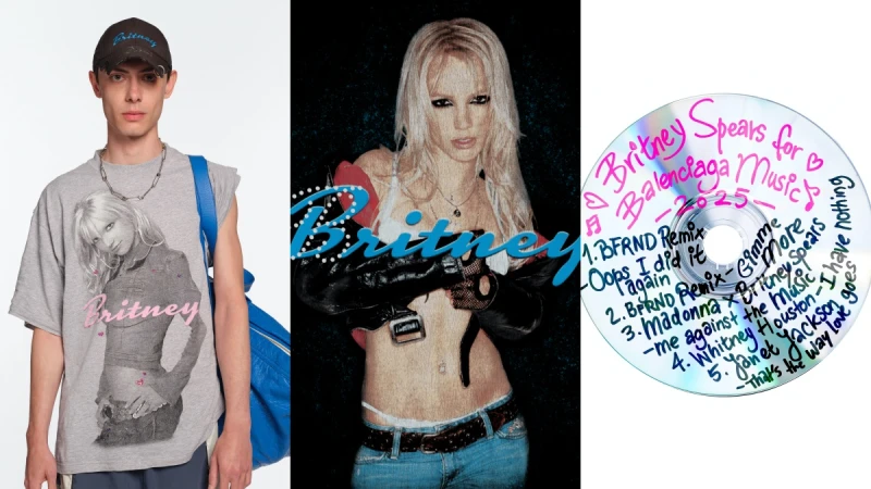 Demna巴黎世家最終季請出傳奇偶像布蘭妮！人像T恤這店買得到，十週年回顧展這天開跑