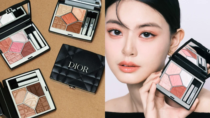 高級感摩卡眼影來了！Dior官網全台首賣「限量藤格紋五色眼影」一抹上癮氛圍感眼妝，預警斷貨色號先偷偷說是#857玫瑰摩卡、#557可可摩卡！