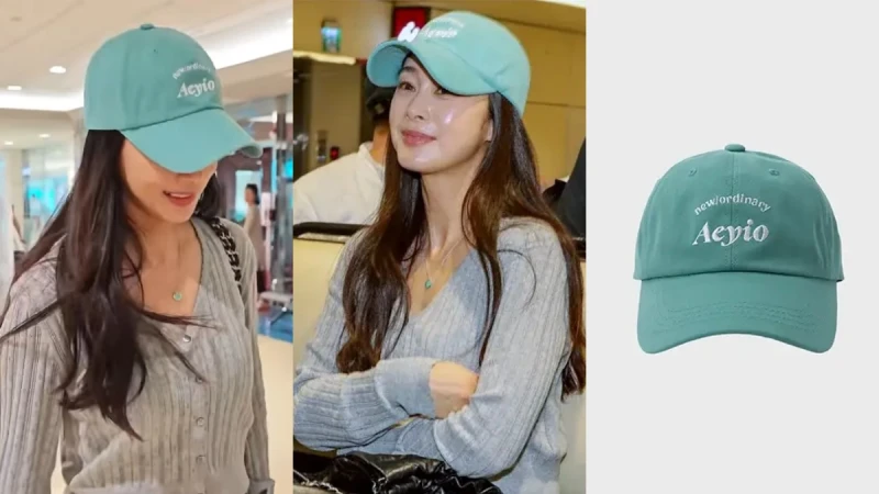 金泰希來台機場帽登熱搜！超小眾韓牌aeyio遮不住韓國第一美貌，卻很顯臉小