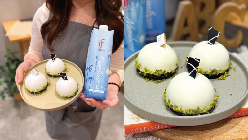 甜點控必學！if 椰子水攜手ABC Cooking Studio推「椰香慕斯」手作課程，打造夏日療癒時刻