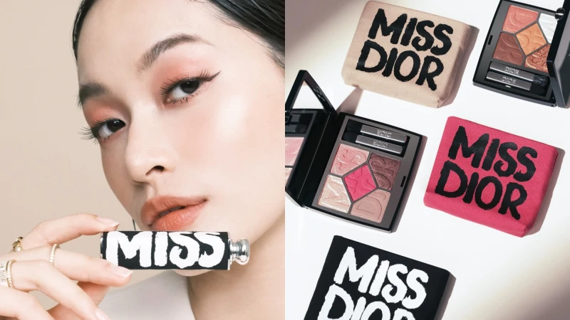 搖滾塗鴉風強勢回歸！官網獨賣MISS DIOR限量彩妝，五色眼影、超完美氣墊、癮誘唇膏手繪筆觸x絕美高訂色，這才是審美的極致體現！