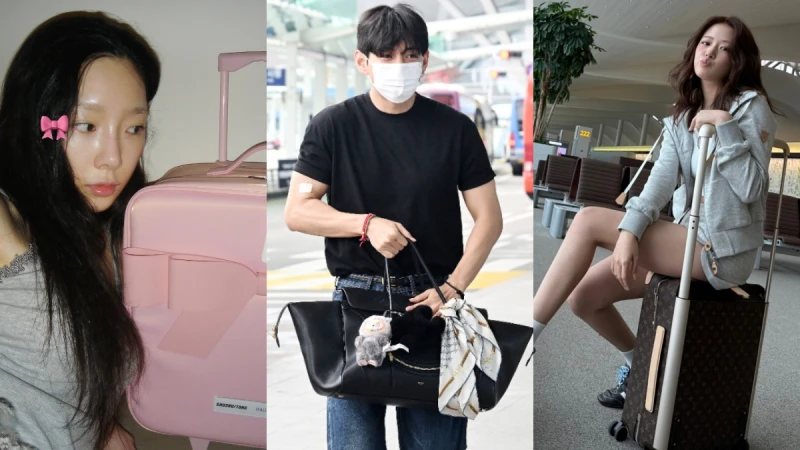 一眼望去超吸睛！2025韓星同款行李配件盤點：宋慧喬的Rimowa、金泰亨CELINE行李袋搭絲巾將掀流行