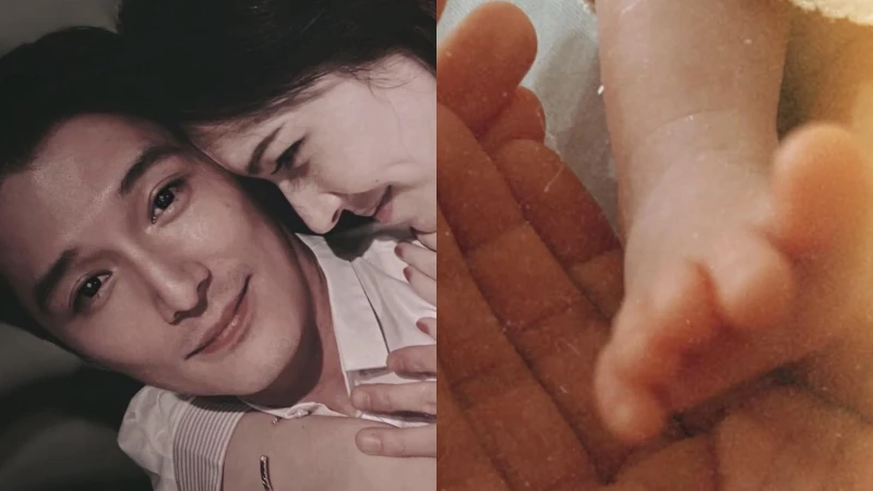 許瑋甯生了！和老公邱澤曬寶寶照分享喜訊，寫下：「我們均安。」