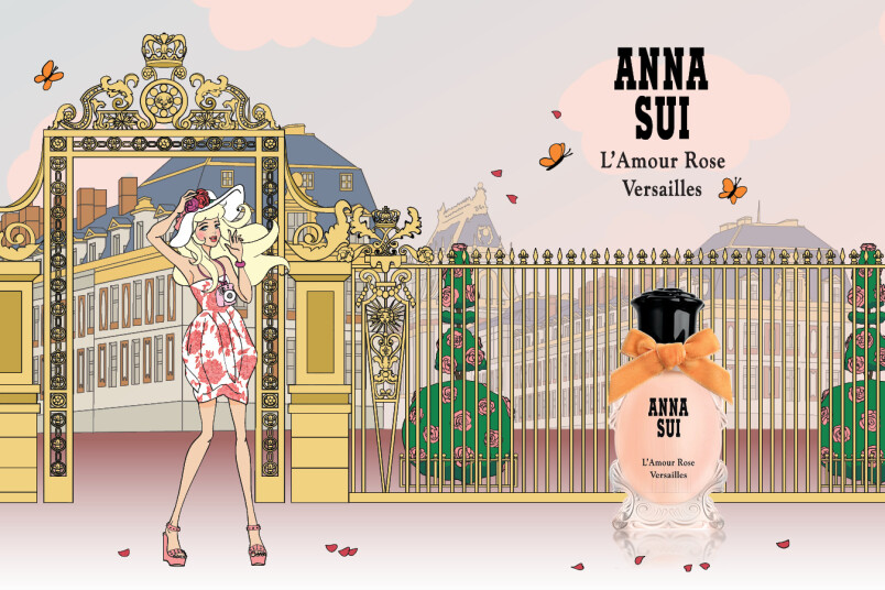 18世紀路易十六皇后最愛的玫瑰 薔薇香調 Anna Sui將凡爾賽宮殿的建築及香氣都放進這瓶 凡爾賽玫瑰淡香水 Marie Claire 美麗佳人