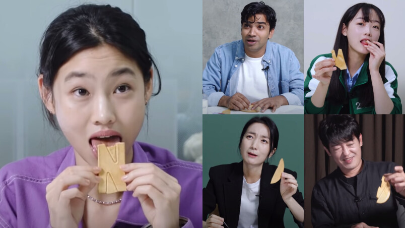 《魷魚遊戲》鄭好娟、「智英」李瑜美、韓美女、德秀、阿里再次挑戰「椪糖」關卡,親證狂舔根本沒用?全員淘汰!