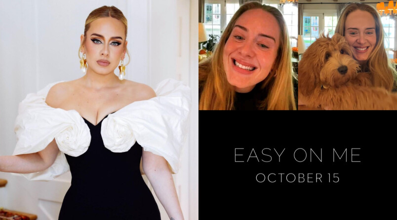 愛黛兒Adele新曲〈Easy On Me〉10月15日溫暖上線!素顏直播自行流出38秒搶先聽,動人旋律引11萬人落淚!